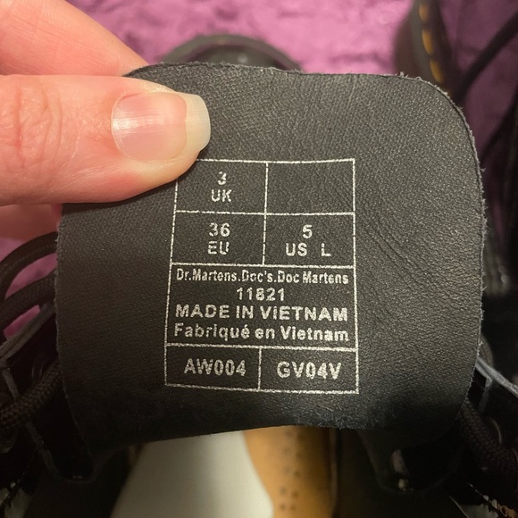 🖤Black Dr. Martens, shiny, Patton leather grunge boots, brand new condition! 💯 - Picture 7 of 8